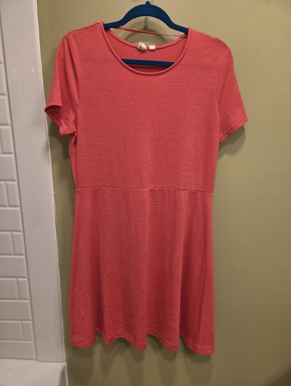 Gap Coral Pink Fit and Flare Dress Size Large